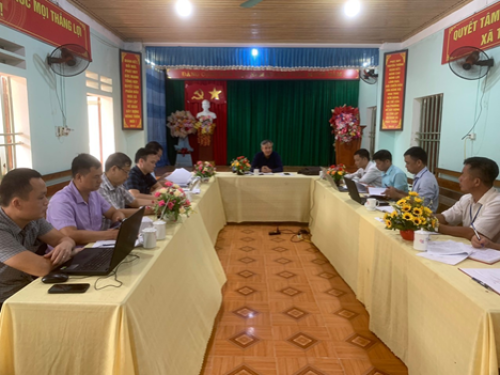 Lãnh đạo Văn phòng Điều phối NTM tỉnh làm việc tại huyện Bắc Quang
