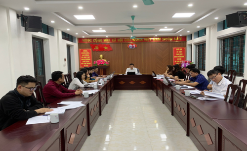Toàn cảnh buổi họp thống nhất sửa đổi một số tiêu chí, chỉ tiêu nông thôn mới của tỉnh Hà Giang giai đoạn 2021 - 2025