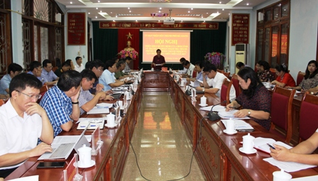 Đồng chí Nguyễn Đức Vinh – Giám đốc sở Nông nghiệp và PTNT kiêm Chánh Văn phòng điều phối nông thôn mới tỉnh công bố quyết định thành lập đoàn thẩm tra