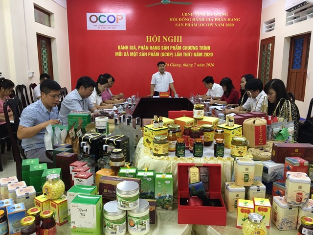 Toàn cảnh Hội nghị đánh giá, phân hạng sản phẩm OCOP lần thứ I, năm 2020